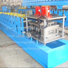 The cutter of steel purlin roll forming machine